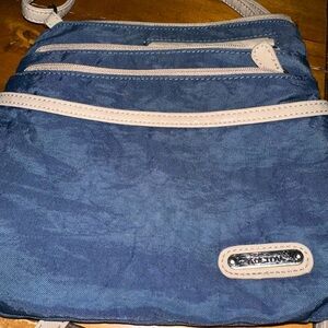 Kipling Blue and Cream Messenger Bag